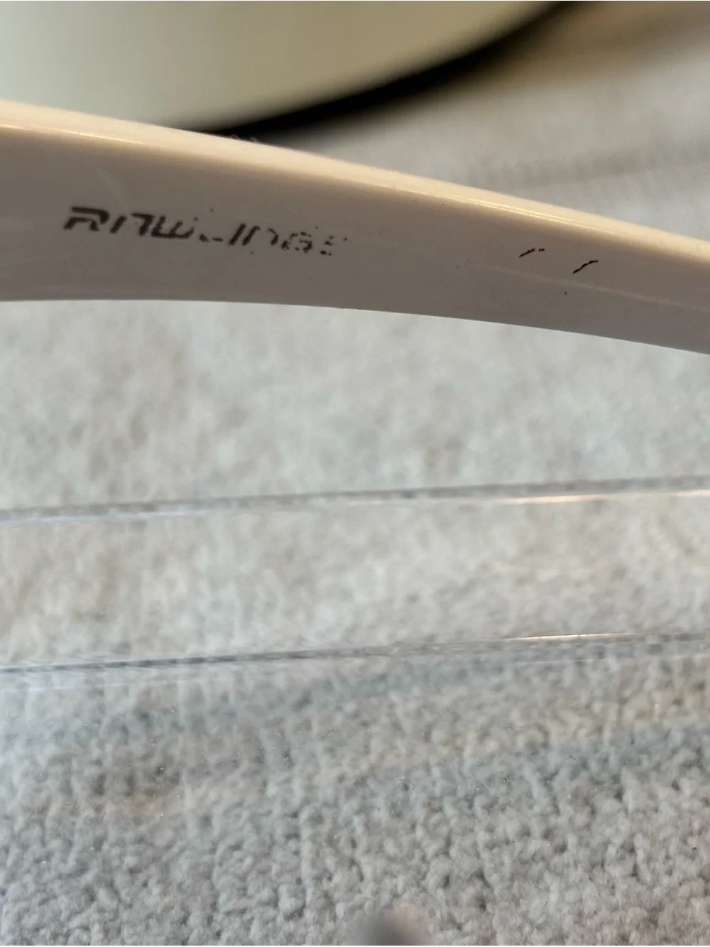 Rawlings White Frame Sunglasses with Pink-Red Mirrored Lenses